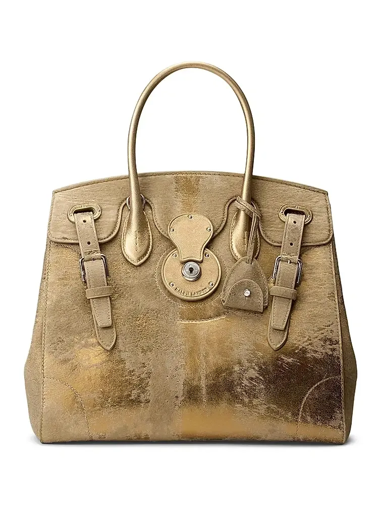 Women's Extra-Soft Ricky 33 Calf Hair & Foiled Leather Top Handle Bag Women's Extra-Soft Ricky 33 Calf Hair & Foiled Leather Top Handle Bag