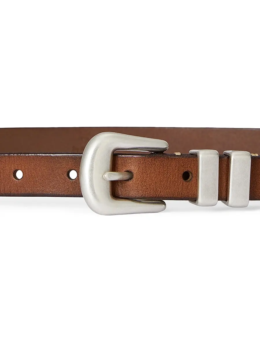 Polo Ralph Lauren Women's Distressed Leather Belt | Thumbnail 2 Polo Ralph Lauren Women's Distressed Leather Belt | Thumbnail 2