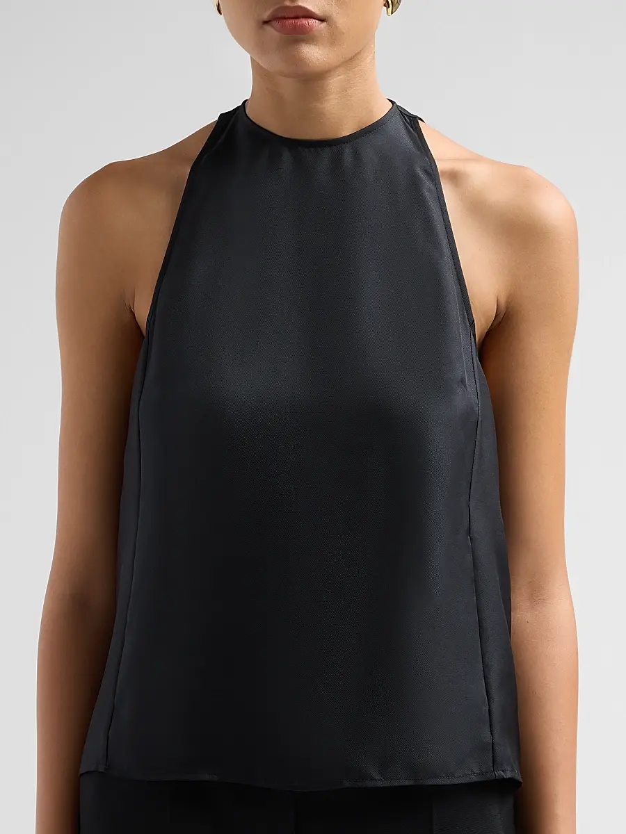 Loulou de Saison Women's Cami Silk Sleeveless Cape Top | Thumbnail 5 Loulou de Saison Women's Cami Silk Sleeveless Cape Top | Thumbnail 5