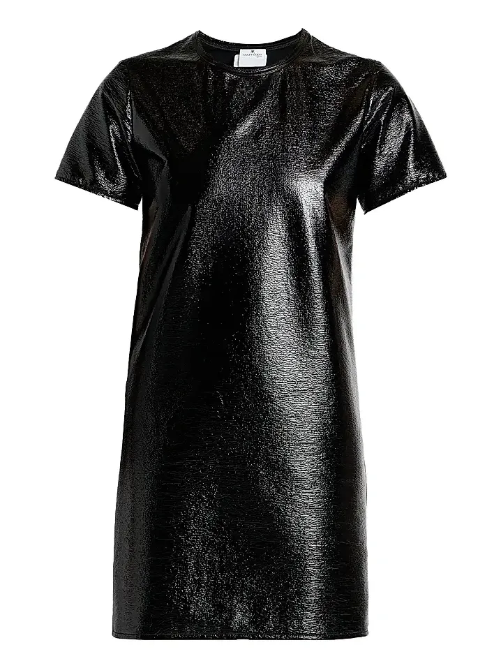Courrèges Women's Vinyl Shift T-Shirt Dress