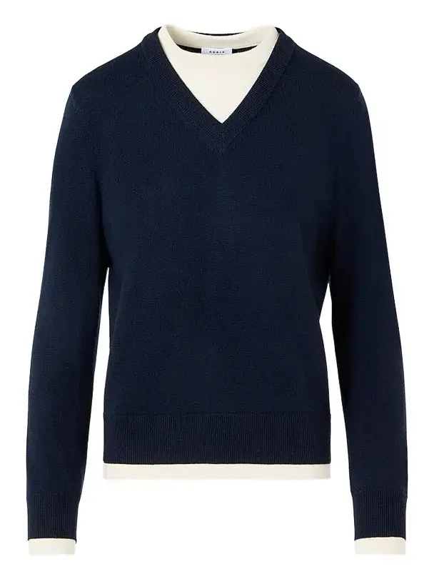 Women's Layered Wool-Cashmere Sweater Women's Layered Wool-Cashmere Sweater