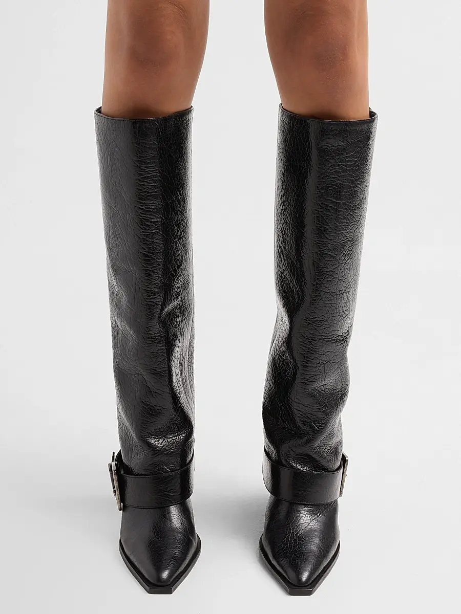 Schutz Women's Parker Up 85MM Leather Boots | Thumbnail 2 Schutz Women's Parker Up 85MM Leather Boots | Thumbnail 2