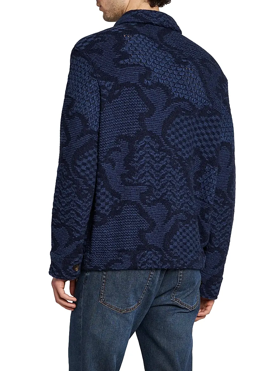 Etro Men's Roma Knitted Overshirt | Thumbnail 5 Etro Men's Roma Knitted Overshirt | Thumbnail 5