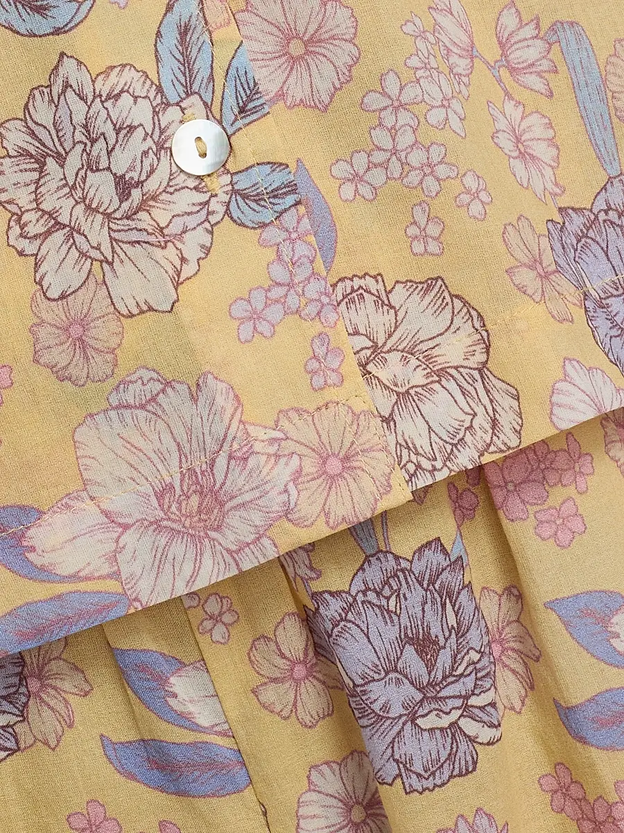 Papinelle Women's Karolina Floral Crop Pajamas | Thumbnail 7 Papinelle Women's Karolina Floral Crop Pajamas | Thumbnail 7