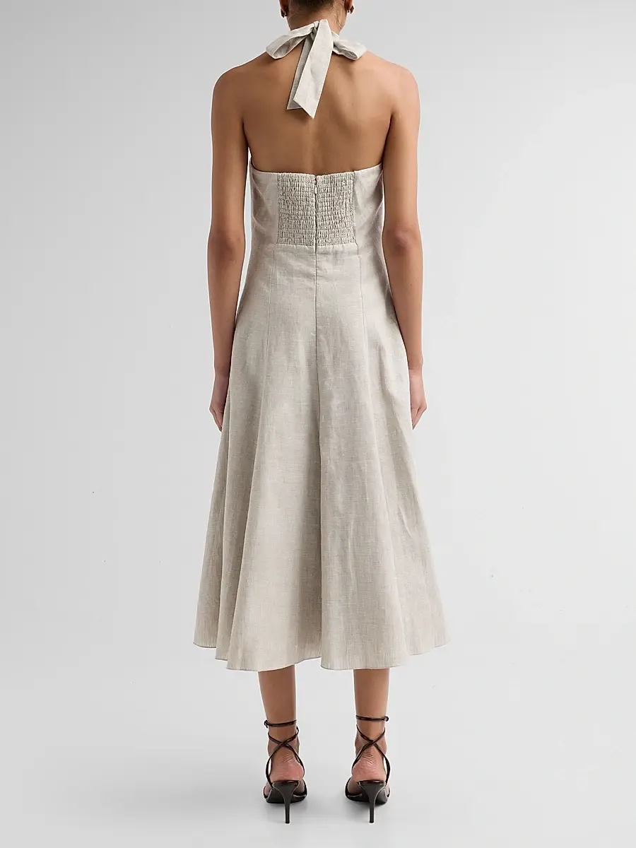 SACHIN & BABI Women's Pippa Linen Blend Midi Dress | Thumbnail 3 SACHIN & BABI Women's Pippa Linen Blend Midi Dress | Thumbnail 3