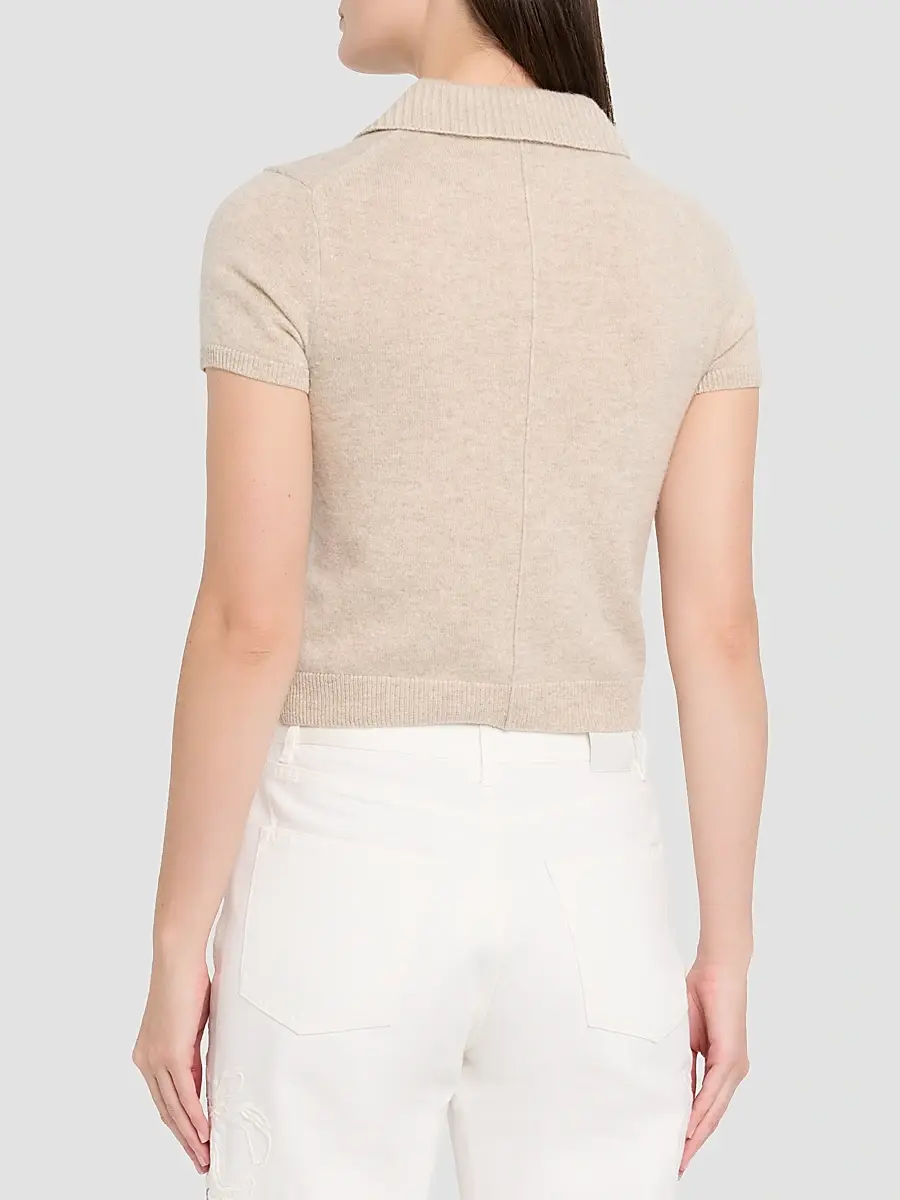 Simkhai Women's Twila Cashmere Polo Shirt | Thumbnail 3 Simkhai Women's Twila Cashmere Polo Shirt | Thumbnail 3
