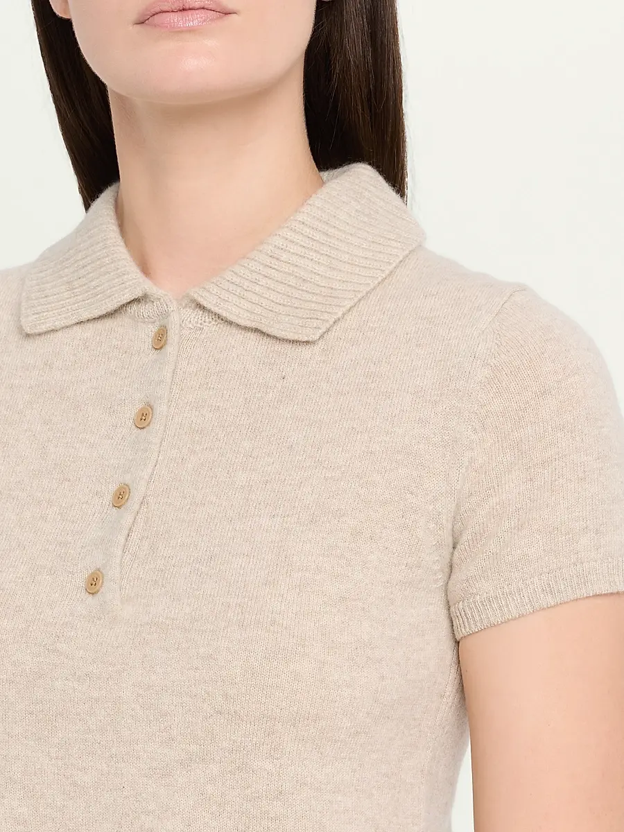 Simkhai Women's Twila Cashmere Polo Shirt | Thumbnail 5 Simkhai Women's Twila Cashmere Polo Shirt | Thumbnail 5