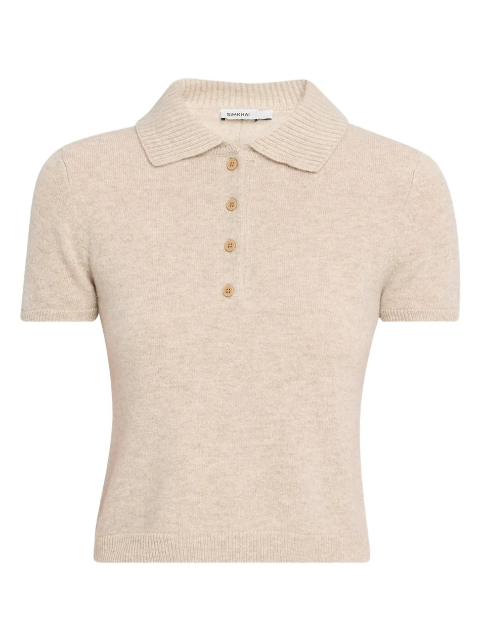 Women's Twila Cashmere Polo Shirt Women's Twila Cashmere Polo Shirt