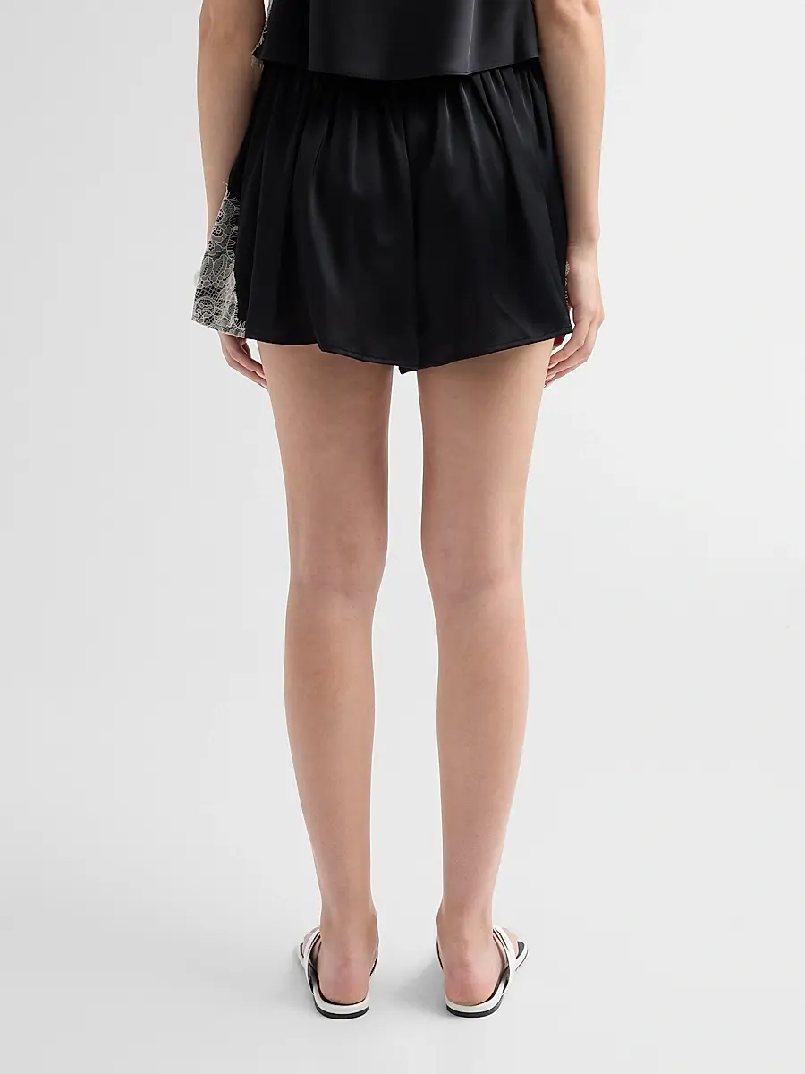 Cinq à Sept Women's Esme Satin Verne Shorts | Thumbnail 3