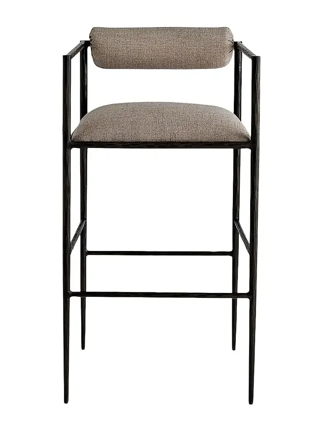Arteriors Barbana Linen-Blend Bar Stool