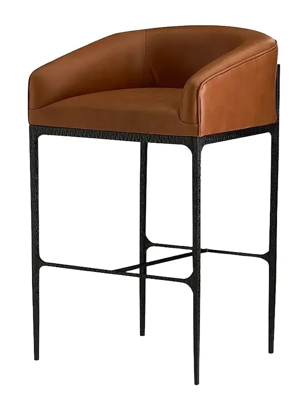 Arteriors Osbourne Leather Bar Stool