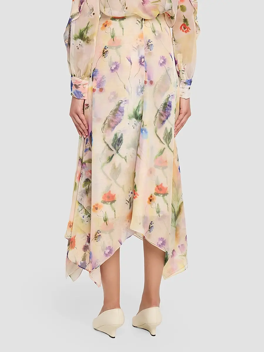 PRABAL GURUNG Women's Floral Handkerchief Midi Skirt | Thumbnail 3 PRABAL GURUNG Women's Floral Handkerchief Midi Skirt | Thumbnail 3