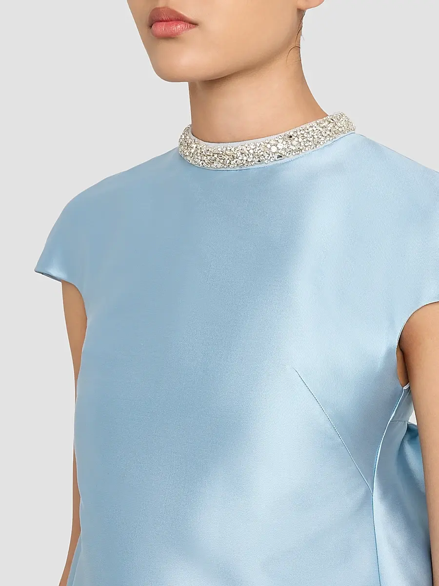 Atelier Prabal Gurung Women's Naomi Crystal-Embellished Button Back Gown | Thumbnail 5 Atelier Prabal Gurung Women's Naomi Crystal-Embellished Button Back Gown | Thumbnail 5