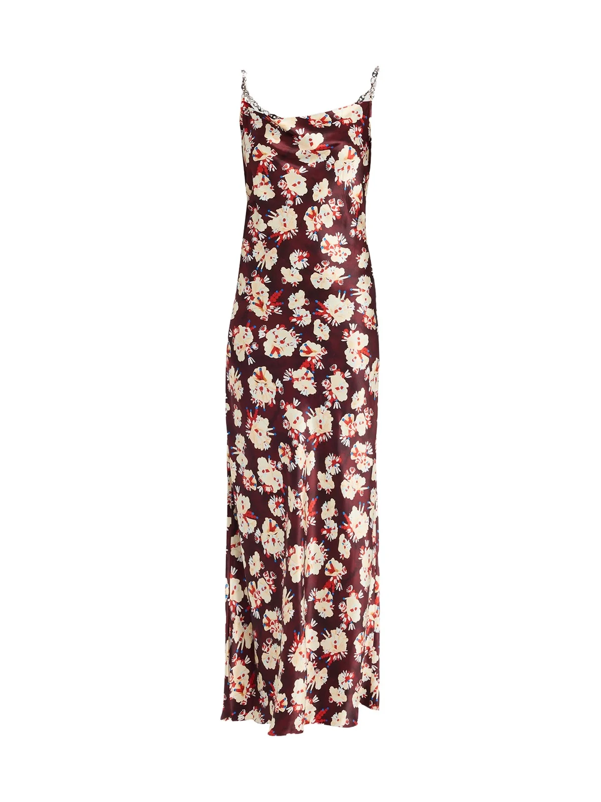 Women's Printed Silk Maxi Slipdress