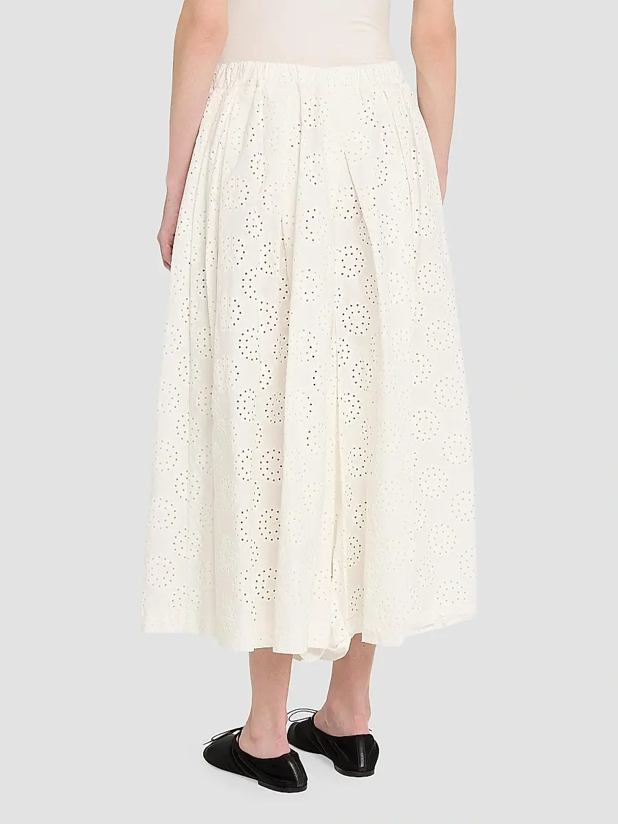 Comme des Garçons Women's Pleated Cotton Wide-Leg Pants | Thumbnail 3 Comme des Garçons Women's Pleated Cotton Wide-Leg Pants | Thumbnail 3