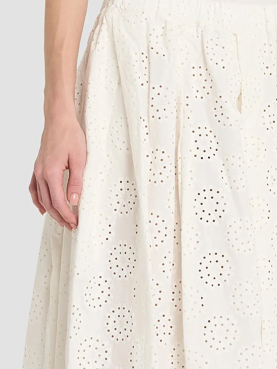 Comme des Garçons Women's Pleated Cotton Wide-Leg Pants | Thumbnail 5 Comme des Garçons Women's Pleated Cotton Wide-Leg Pants | Thumbnail 5