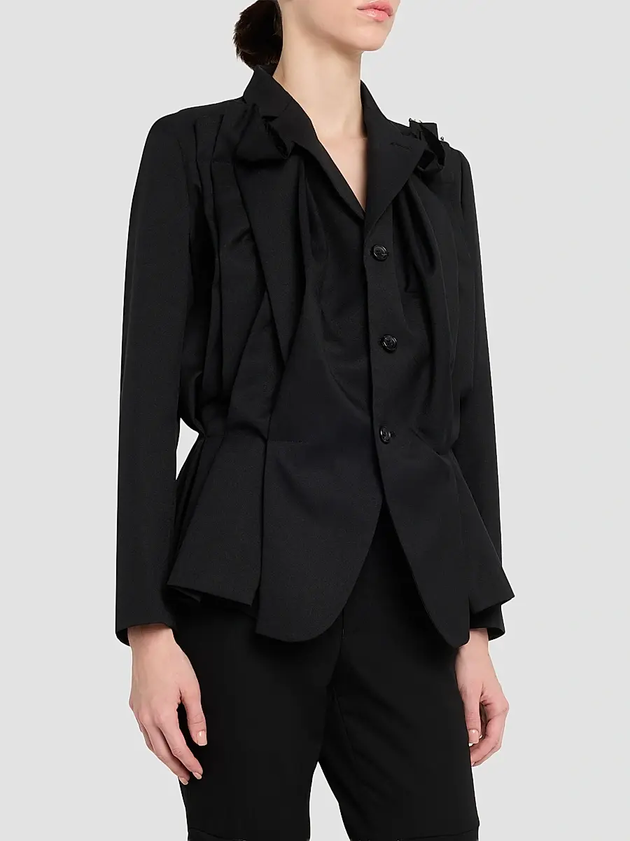 Comme des Garçons Women's Satin Three-Button Jacket | Thumbnail 4 Comme des Garçons Women's Satin Three-Button Jacket | Thumbnail 4