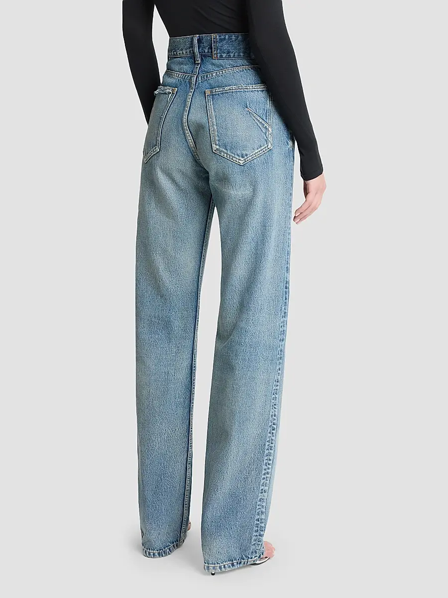 Alaïa Women's High-Rise Straight-Leg Jeans | Thumbnail 3 Alaïa Women's High-Rise Straight-Leg Jeans | Thumbnail 3