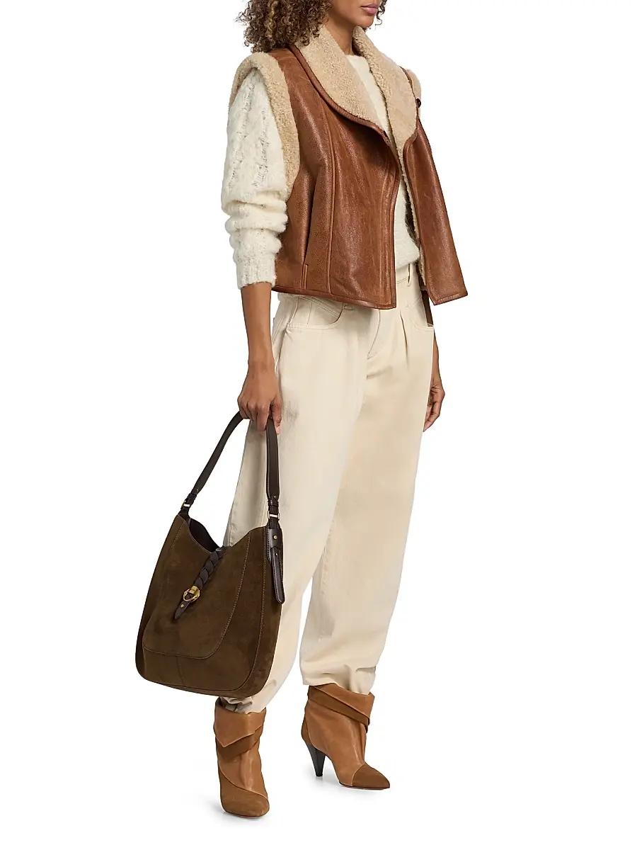 Isabel Marant Women's Altay Hobo Suede Hobo Bag | Thumbnail 2