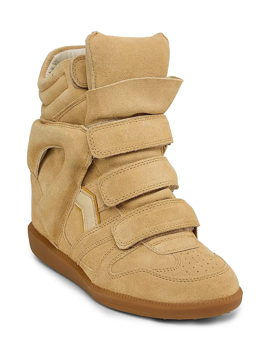 Isabel Marant Women's Bekett 50MM Suede High-Top Sneakers | Thumbnail 2 Isabel Marant Women's Bekett 50MM Suede High-Top Sneakers | Thumbnail 2