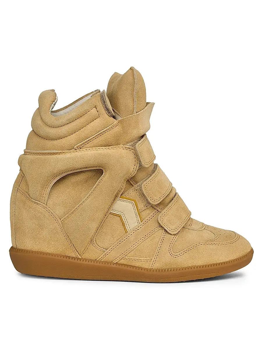 Isabel Marant Women's Bekett 50MM Suede High-Top Sneakers | Image 1 Isabel Marant Women's Bekett 50MM Suede High-Top Sneakers | Image 1