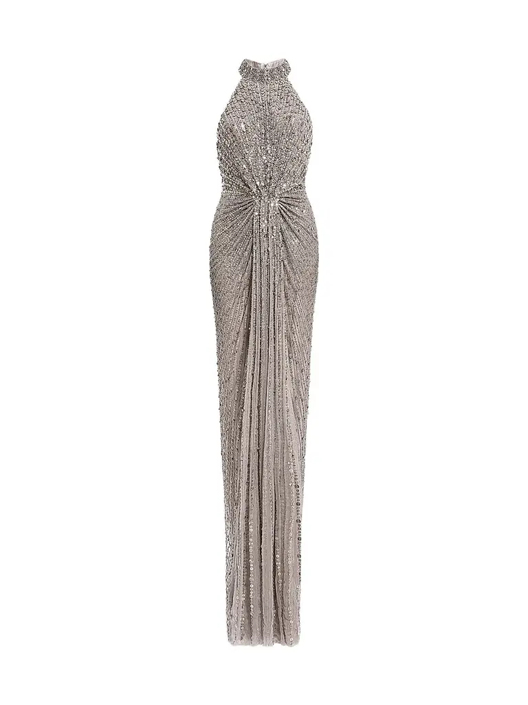 Women's Whisper Sequin-Embellished Halter Gown Women's Whisper Sequin-Embellished Halter Gown