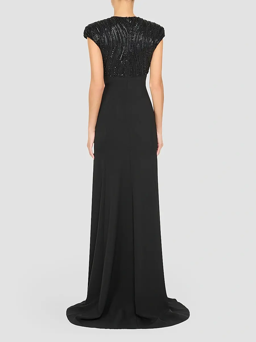 Jenny Packham Women's Moonveil Embellished Keyhole Gown | Thumbnail 3 Jenny Packham Women's Moonveil Embellished Keyhole Gown | Thumbnail 3