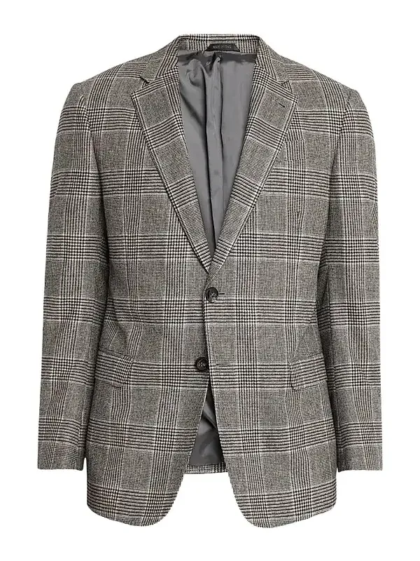 Giorgio Armani Men's Glen Check Wool-Cashmere Sport Jacket