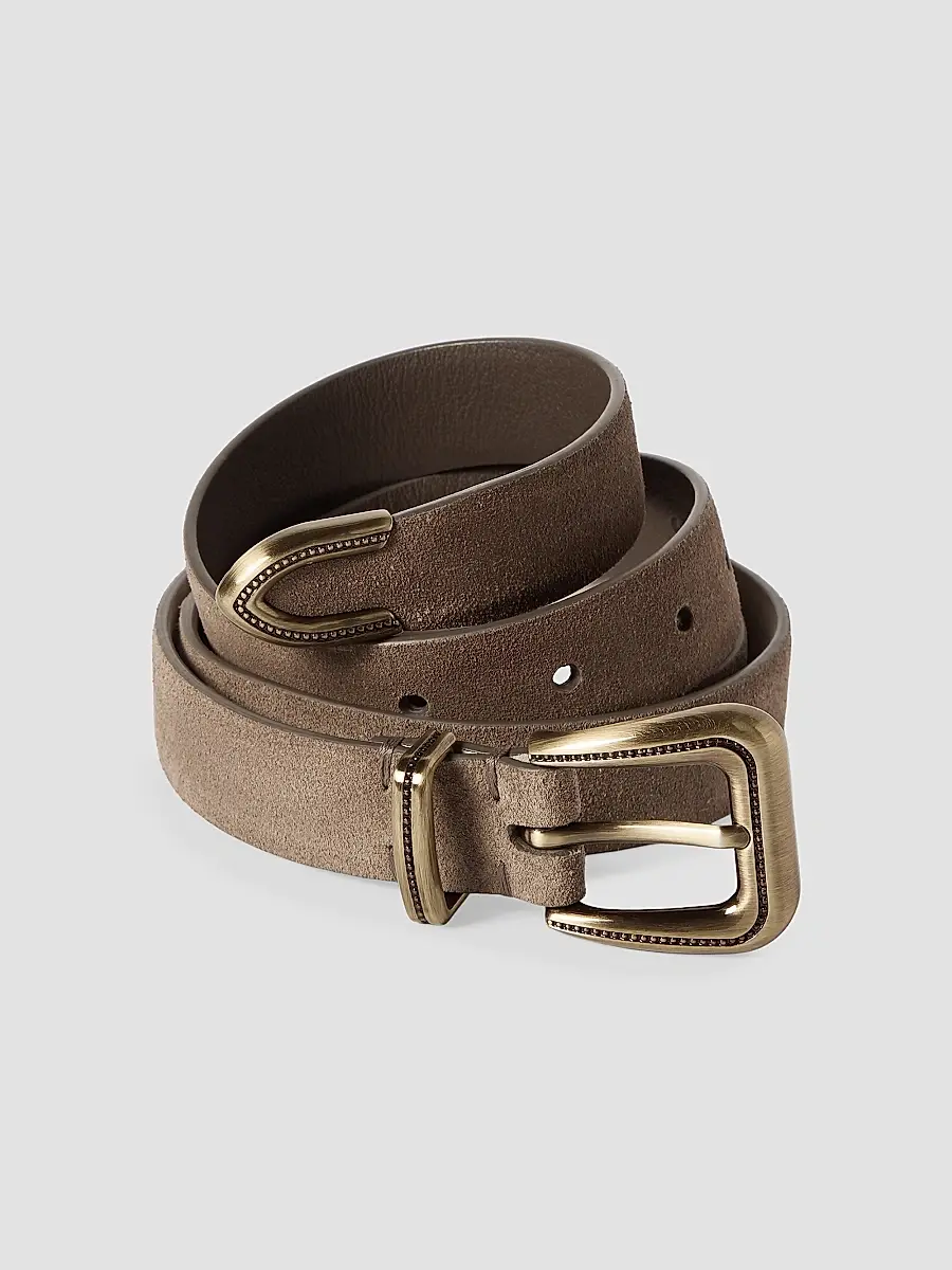 Brunello Cucinelli Women's Suede Belt with Monili - Brown | Thumbnail 3