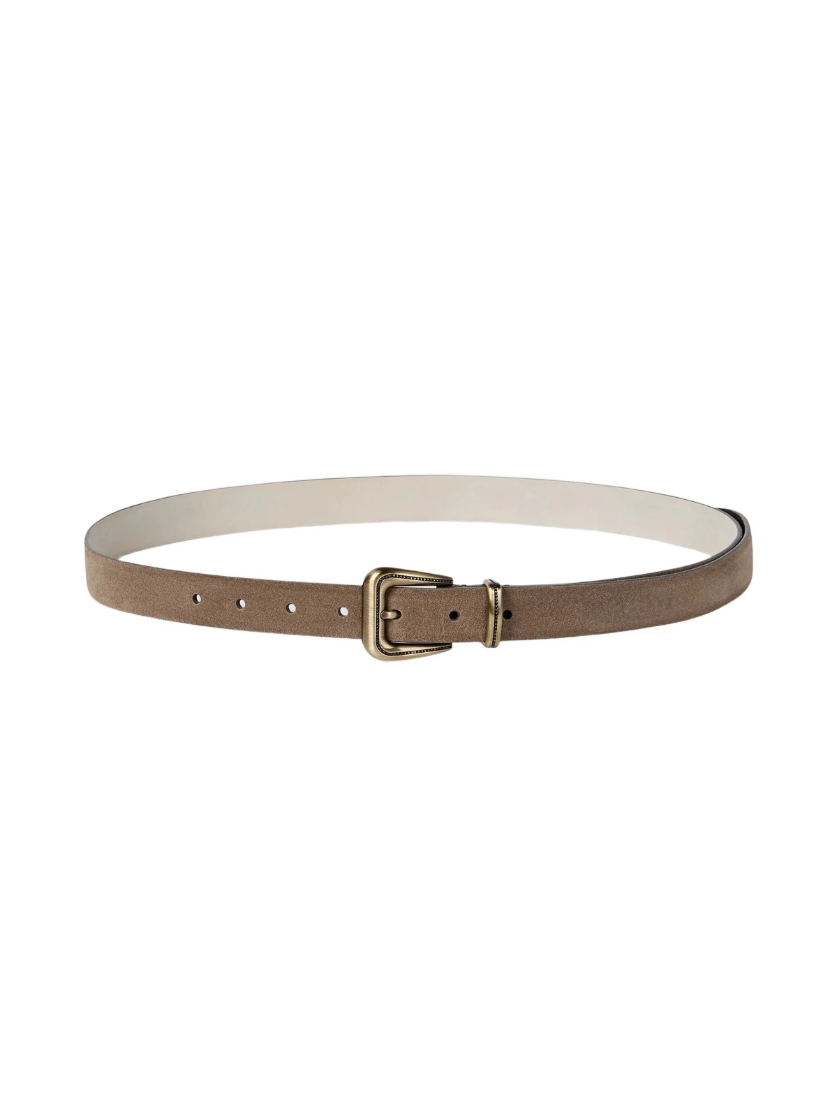 Brunello Cucinelli Women's Suede Belt with Monili - Brown