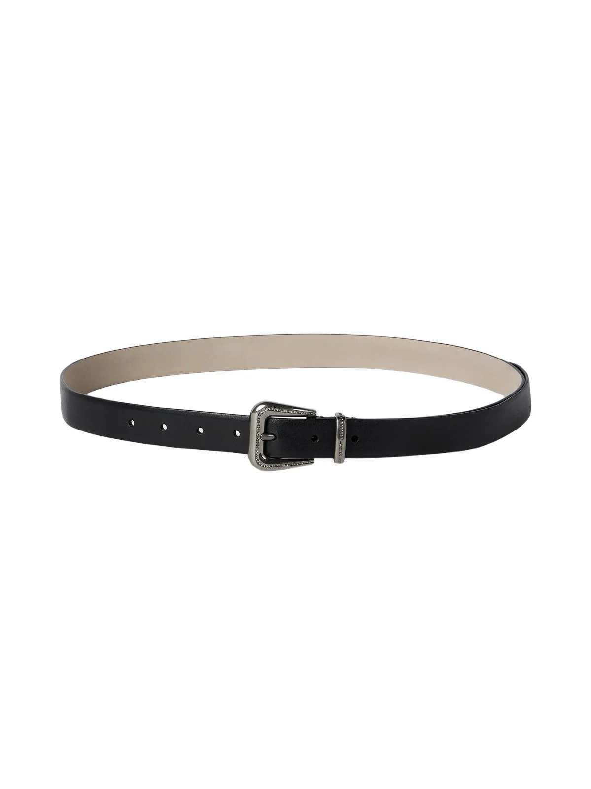 Brunello Cucinelli Women's Cowhide Belt with Monili - Black