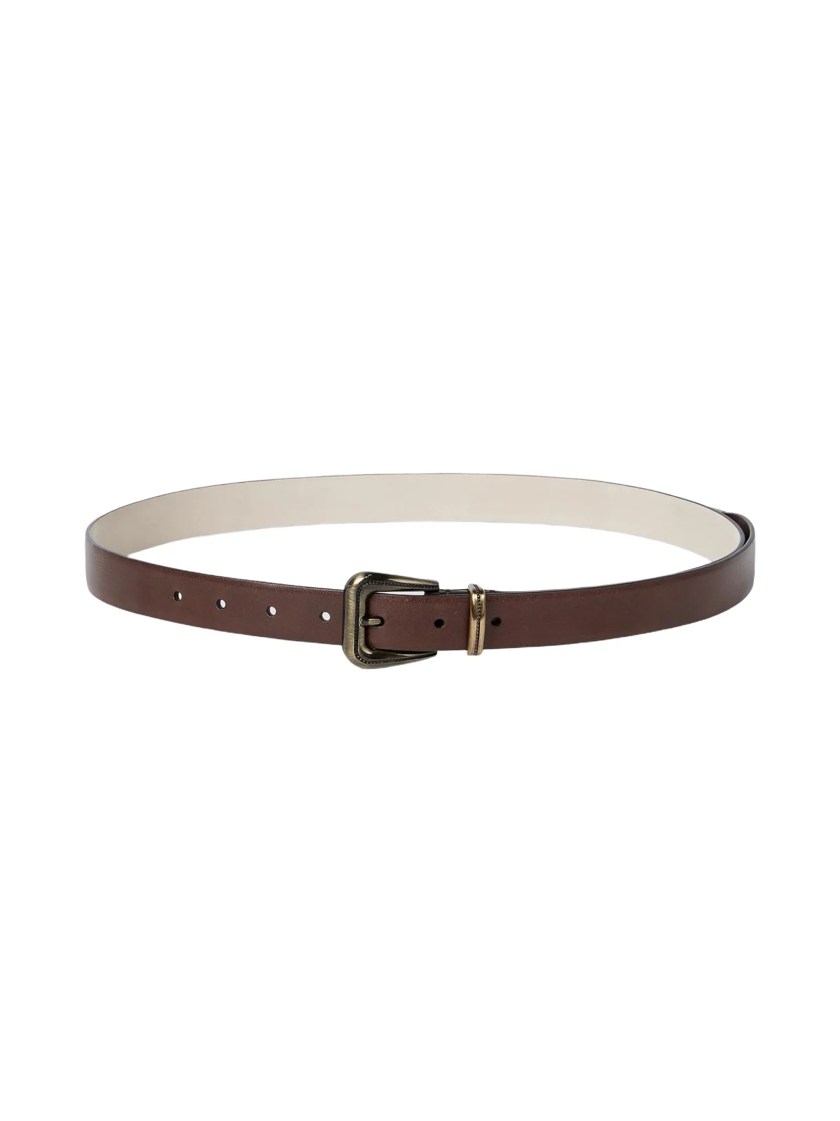 Brunello Cucinelli Women's Cowhide Belt with Monili - Brown
