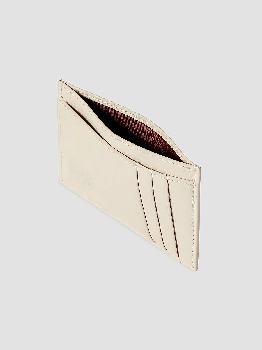 Brunello Cucinelli Men's Fine Grain Calfskin Card Holder | Thumbnail 4 Brunello Cucinelli Men's Fine Grain Calfskin Card Holder | Thumbnail 4