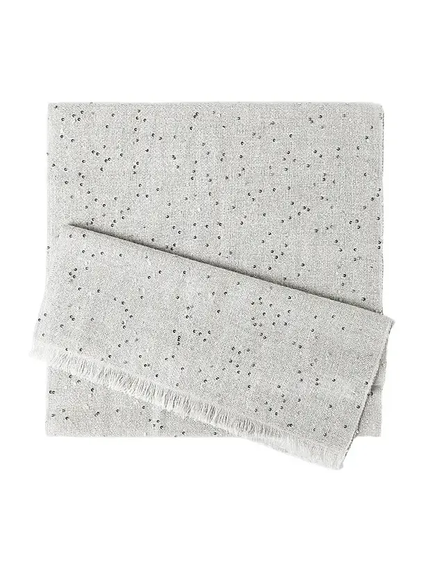 Brunello Cucinelli Women's Cashmere and Silk Diamond Yarn Scarf