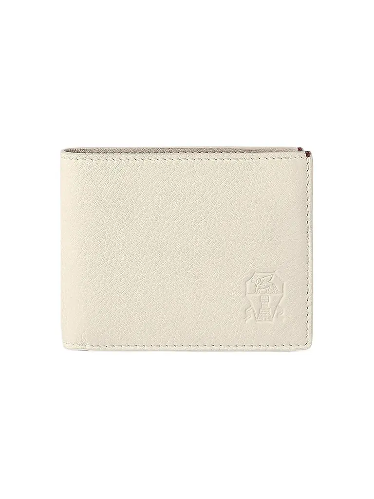 Brunello Cucinelli Men's Fine Grain Calfskin Wallet - Chalk | Image 1 Brunello Cucinelli Men's Fine Grain Calfskin Wallet - Chalk | Image 1