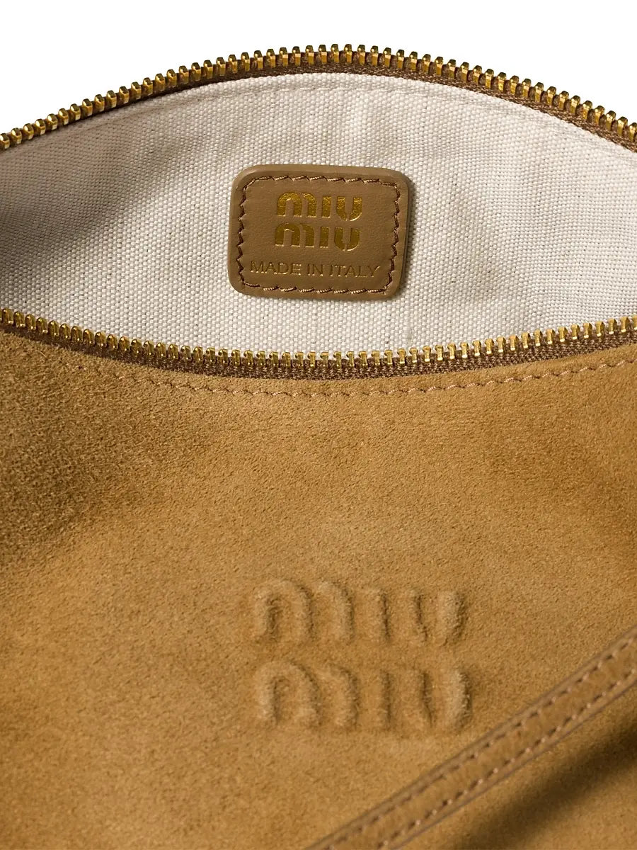 Miu Miu Women's Suede Pouch | Thumbnail 4