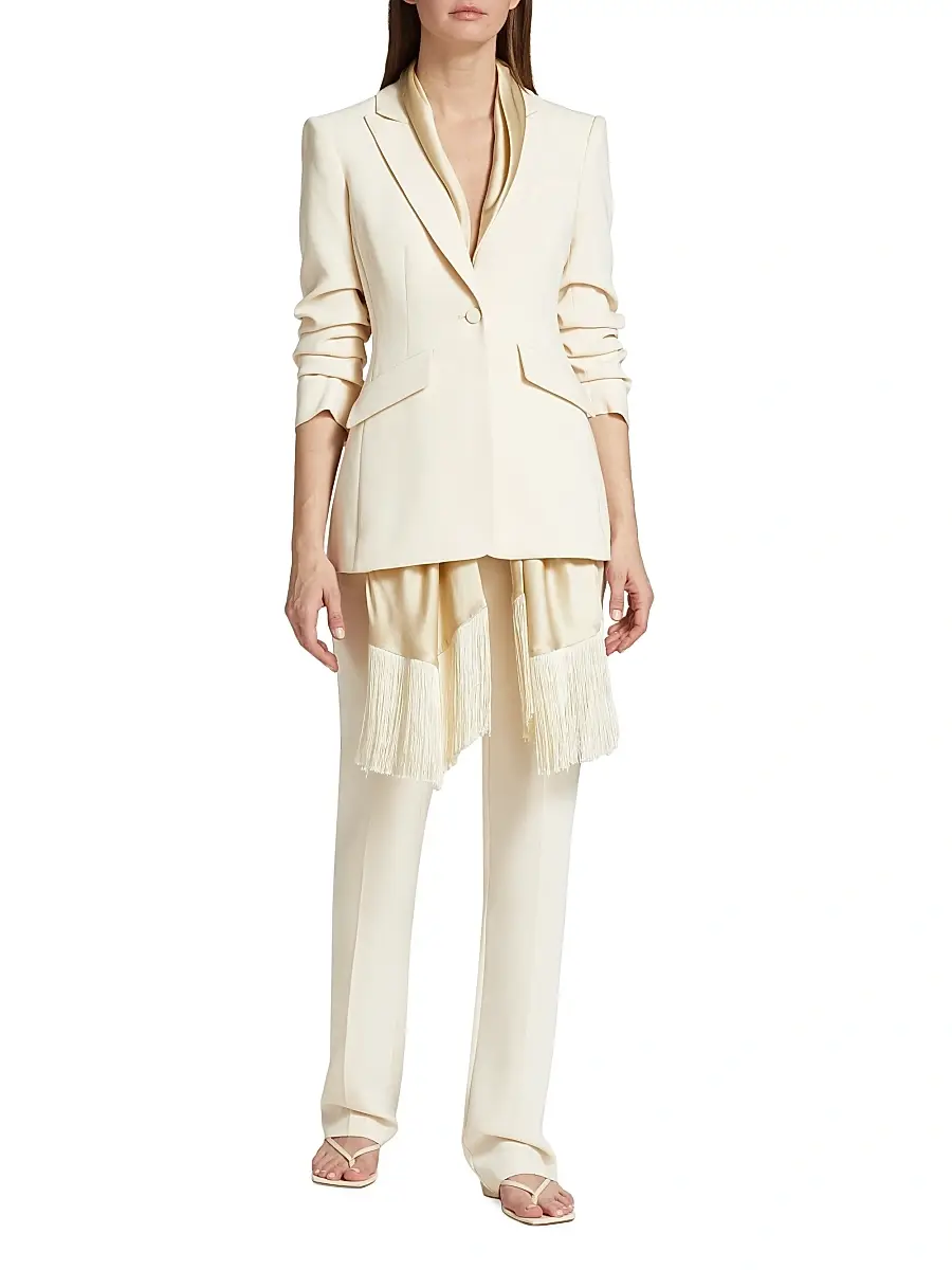 Cinq à Sept Women's Kerry Crepe Straight-Leg Pants | Thumbnail 2 Cinq à Sept Women's Kerry Crepe Straight-Leg Pants | Thumbnail 2