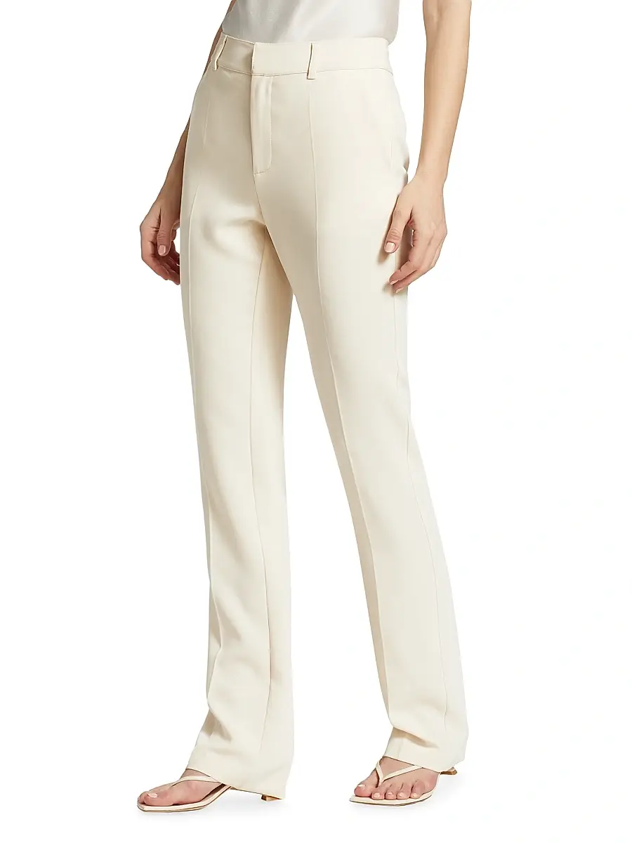 Cinq à Sept Women's Kerry Crepe Straight-Leg Pants | Thumbnail 4 Cinq à Sept Women's Kerry Crepe Straight-Leg Pants | Thumbnail 4