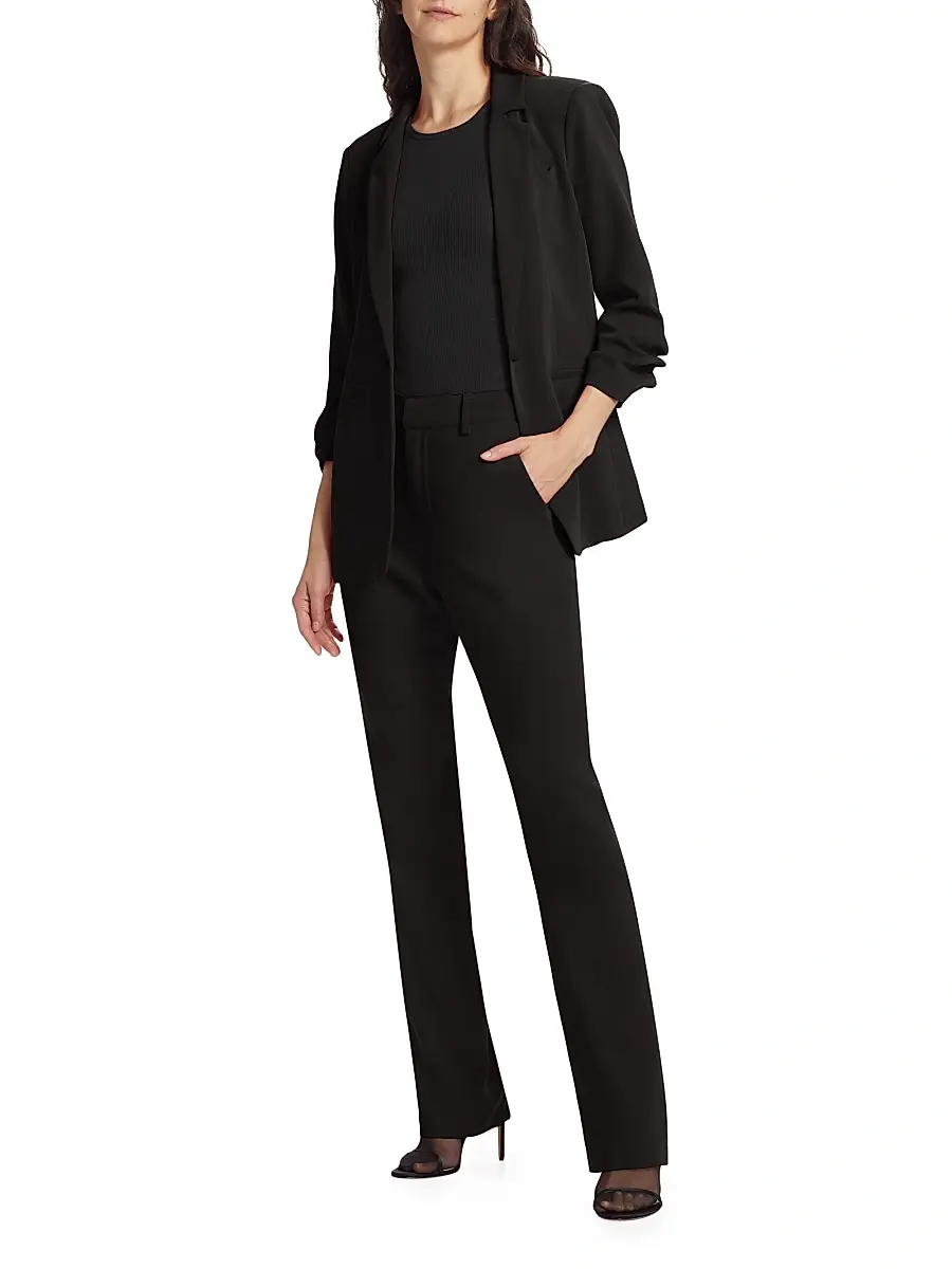 Cinq à Sept Women's Kerry Crepe Straight-Leg Pants | Thumbnail 2 Cinq à Sept Women's Kerry Crepe Straight-Leg Pants | Thumbnail 2