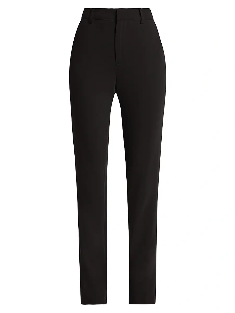 Cinq à Sept Women's Kerry Crepe Straight-Leg Pants - Black | Image 1 Cinq à Sept Women's Kerry Crepe Straight-Leg Pants - Black | Image 1