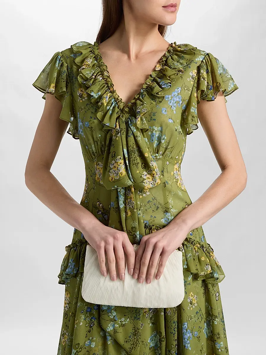 Cinq à Sept Women's Sevi Windswept Floral Midi Dress | Thumbnail 6