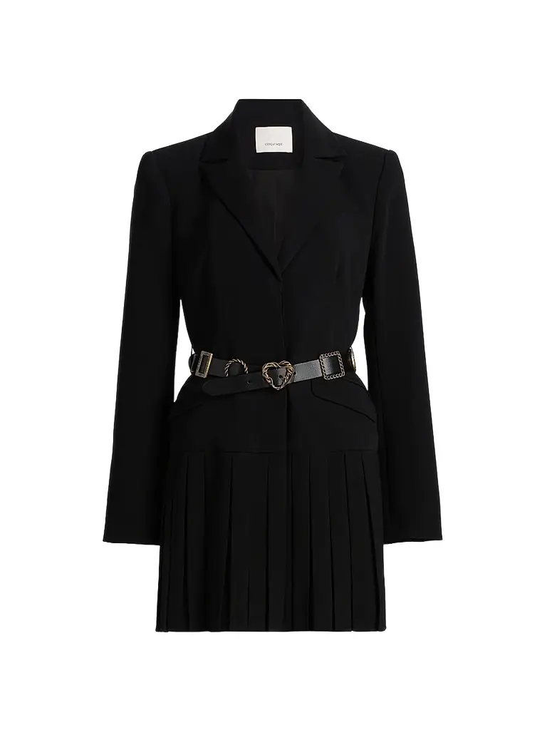 Cinq à Sept Women's Saule Belted Mini Dress - Black | Image 1 Cinq à Sept Women's Saule Belted Mini Dress - Black | Image 1