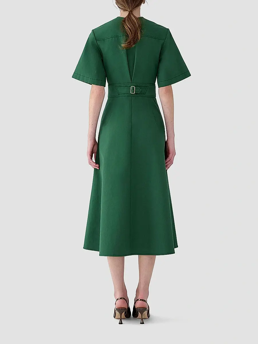 Carolina Herrera Women's Cotton Belted Shirtdress | Thumbnail 3 Carolina Herrera Women's Cotton Belted Shirtdress | Thumbnail 3