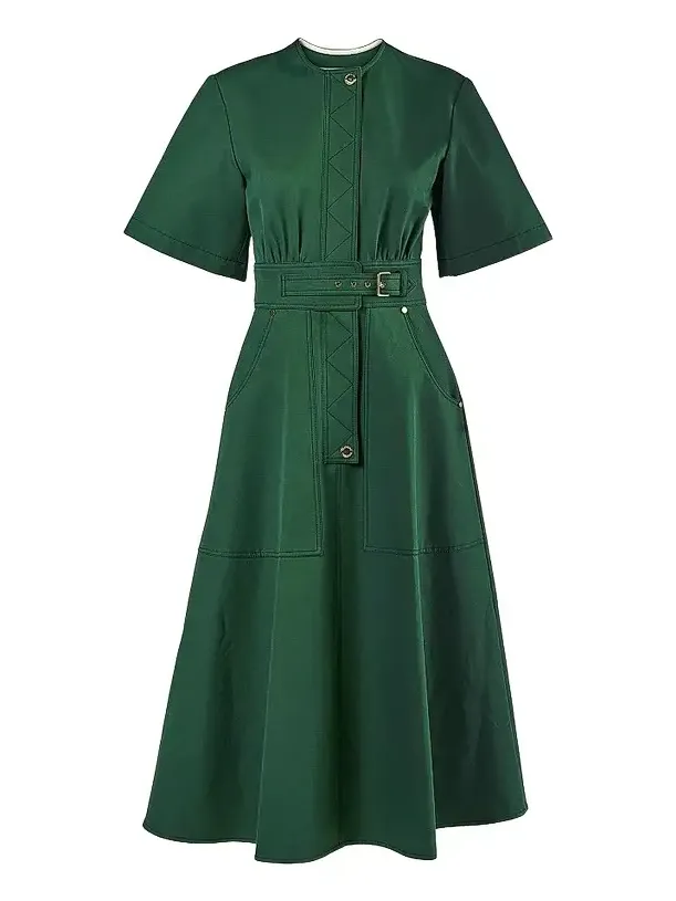 Women's Cotton Belted Shirtdress