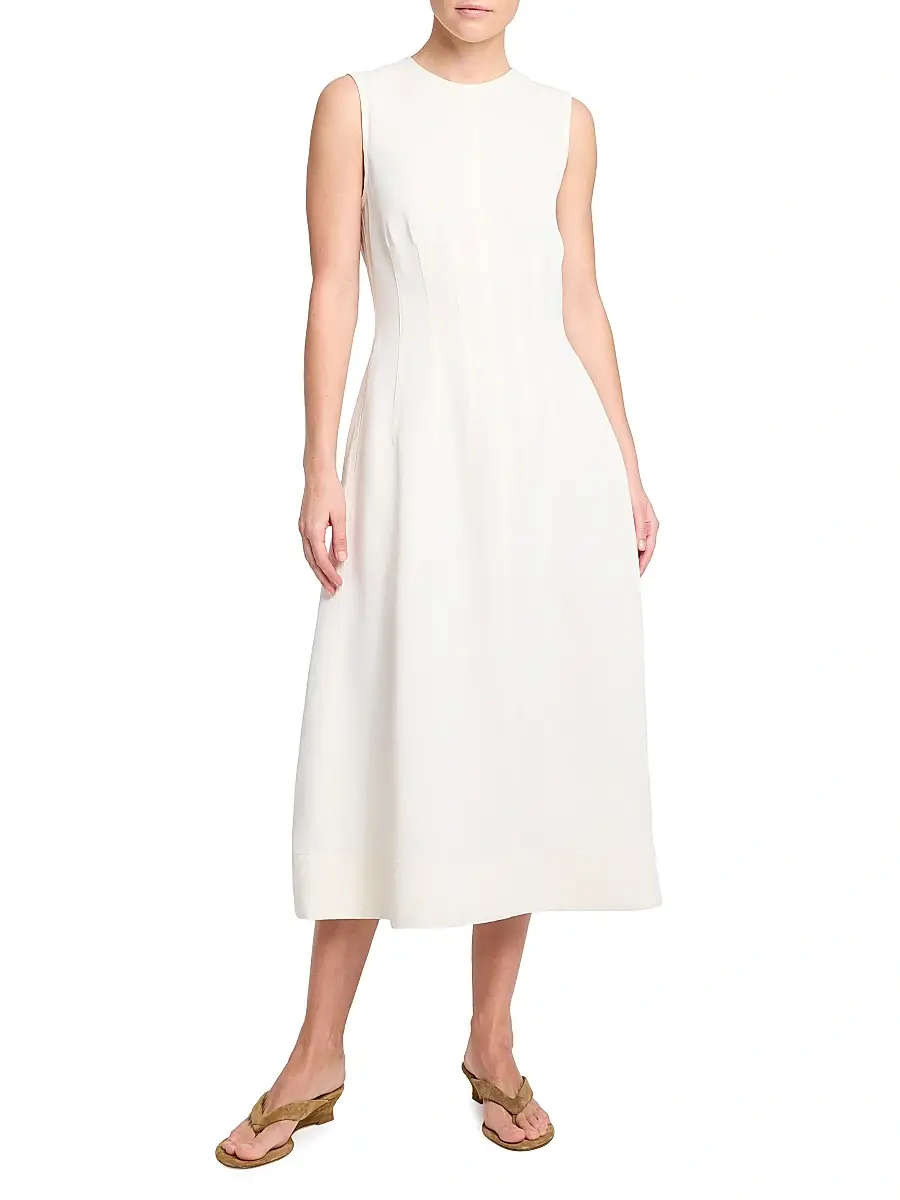 TWP Women's Crewneck Darted Midi Dress | Thumbnail 2 TWP Women's Crewneck Darted Midi Dress | Thumbnail 2