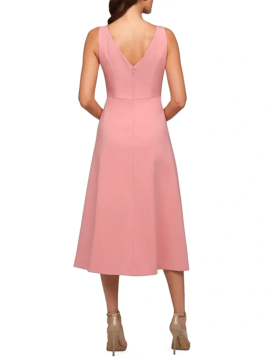 Kay Unger Women's Heidi Floral-Appliqué Midi-Dress | Thumbnail 4 Kay Unger Women's Heidi Floral-Appliqué Midi-Dress | Thumbnail 4