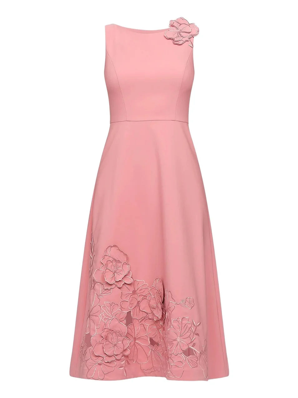 Women's Heidi Floral-Appliqué Midi-Dress Women's Heidi Floral-Appliqué Midi-Dress