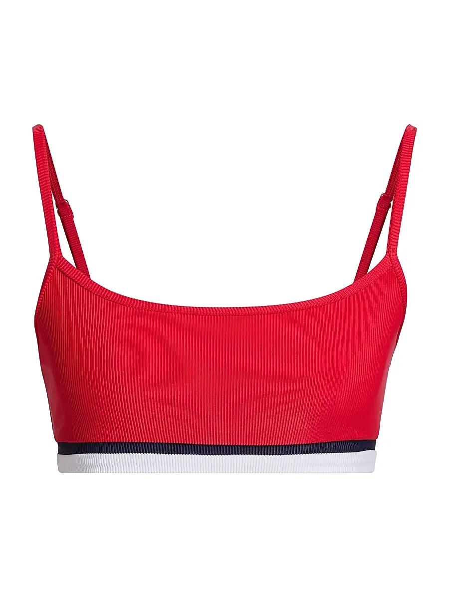 BEACH RIOT Women's Val Colorblocked Bralette Bikini Top | Image 1 BEACH RIOT Women's Val Colorblocked Bralette Bikini Top | Image 1