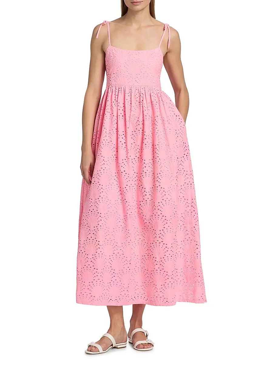 BEACH RIOT Women's Valory Cotton Eyelet Maxi Dress | Thumbnail 2 BEACH RIOT Women's Valory Cotton Eyelet Maxi Dress | Thumbnail 2