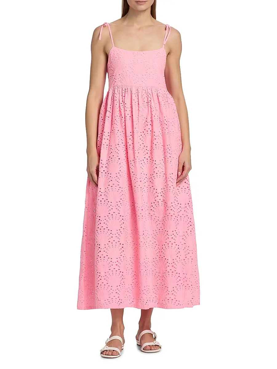 BEACH RIOT Women's Valory Cotton Eyelet Maxi Dress | Thumbnail 3 BEACH RIOT Women's Valory Cotton Eyelet Maxi Dress | Thumbnail 3